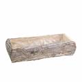 Floristik21 Pflanzkasten Holz Weiß gewaschen 34×17cm H9cm