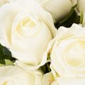 Kunstblume Rose Weiß Langer
