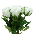 Floristik21 Rose Weiß 44cm für Dekoration 6St