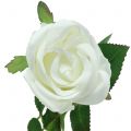 Floristik21 Rose Weiß 44cm für Dekoration 6St