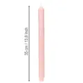 Durchgefärbte Stabkerzen Wachs Rosa 350 x 28 mm 4 Stück | Floristik21.de