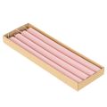 Durchgefärbte Stabkerzen Wachs Rosa 350 x 28 mm 4 Stück | Floristik21.de