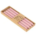 Durchgefärbte Stabkerzen Wachs Rosa 350 x 28 mm 4 Stück | Floristik21.de