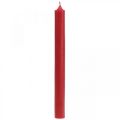 Floristik21 Rustic Kerzen Hohe Stabkerzen durchgefärbt Rot 350/28mm 4St