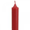 Floristik21 Rustic Kerzen Hohe Stabkerzen durchgefärbt Rot 350/28mm 4St