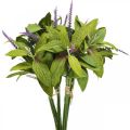 Floristik21 Kunstpflanze Salbeibund, Seidenblumen, Salbeizweige künstlich Violett L26cm 4St