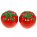 Floristik21 Pfeffer- und Salzstreuer, Tischdeko, Streuer-Set in Tomaten-Optik, Keramikdeko Ø6cm