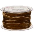 Dekoband Samt 10mm x 20m Braun