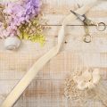 Geschenkband Samt Creme 20mm x 10m für Floristik und Dekoration | Floristik21.de