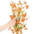 Kunstblume Orchideenzweig 110cm Orange 3er Set Innenbereich | Floristik21.de