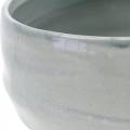Floristik21 Schale aus Keramik, Pflanzgefäß gewellt, Keramikdeko oval Ø18,5cm H7,5cm