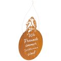 Floristik21 Schild mit Spruch Metallschild Dekoschild Edelrost 30×40cm