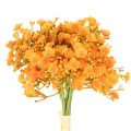 Floristik21 Künstlicher Schleierkrautzweig orange 30cm 10 Stück