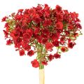 Floristik21 Künstliches Schleierkraut Bouquet Rot 30cm 10 Stück