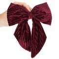 Stoffschleife Samt 24 cm Rot und Burgunderrot 2er-Set zur Weihnachtsdekoration | Floristik21.de