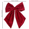Stoffschleife Samt 24 cm Rot und Burgunderrot 2er-Set zur Weihnachtsdekoration | Floristik21.de