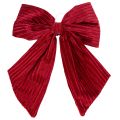 Stoffschleife Samt 24 cm Rot