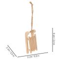 Deko Holzschlitten Anhänger natur 6 Stück 6 cm | Floristik21.de