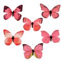 Floristik21 Schmetterling Pink am Clip 11cm 6St