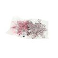 Floristik21 Schneeflocken Metall Rosa Mix 10,5cm 6St