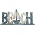 Aufsteller Schriftzug Beach, Maritime Deko Holz L36cm H18cm