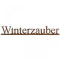 Floristik21 Schriftzug „Winterzauber“, Adventsdeko, Weihnachten, Metalldeko Rost-Look L63,5cm H10cm