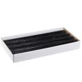 Elegante Schwarze Stabkerzen Durchgefärbt 34x300mm für Deko & Events | Floristik21.de