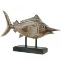 Floristik21 Schwertfisch Deko Fisch Holz Maritime Deko L40×H24,5cm