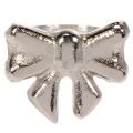 Serviettenring Metall Schleife Silber 5 cm 4er-Set | Floristik21.de