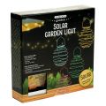 Floristik21 Solar Gartenleuchte Grün 22cm mit 25LEDs Warmweiß