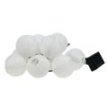 Floristik21 Solar-Lampionkette LED 4,5m Weiß 10 Birnen