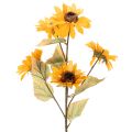 Floristik21 Sonnenblume Kunstblume 72 cm Gelb 2er-Set aus Kunststoff und künstlichem Stoff