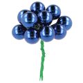 Floristik21 Mini Weihnachtskugeln mit Draht 20mm Blau 140 Stück aus Glas