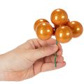 Mini-Weihnachtskugeln Glas 40mm Bunt am Draht 32 Stück | Floristik21.de