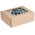 Spiegelbeeren Weihnachten Grün Perlmuttgrau Ø20mm 140 Stück – Festliche Mini-Kugeln | Floristik21.de