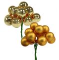 Floristik21 Spiegelbeeren Gold Mix 25mm 140St