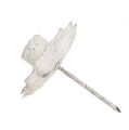 Spitzkerzenhalter zum Stecken Ø7cm Creme | Floristik21.de
