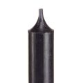 Schwarze Stabkerzen Set 6 Stück, Ø21mm 170mm - Atmosphärische Dekoration und Beleuchtung | Floristik21.de