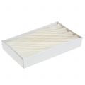 Stabkerzen durchgefärbt Creme 34mm x 240mm 4 St | Floristik21.de