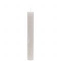 Floristik21 Stabkerzen durchgefärbt Grau 34mm x 240mm 4 St