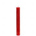Floristik21 Stabkerzen durchgefärbt Rot 34mm x 240mm 4 St