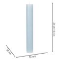 Stabkerzen Hellblau Wachs 34x240mm 4er-Set für Kerzenständer und Tischdekoration | Floristik21.de