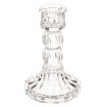 Floristik21 Kerzenhalter Glas transparent 12cm 2er-Set Tischdekoration