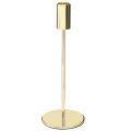 Floristik21 Goldener Metall Stabkerzenhalter 21,5cm Set 4 Stück für elegante Dekoration