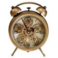 Floristik21 Steampunk Uhr mit römischen Zahlen Wecker 23x8x29,5cm