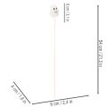 Geisterfiguren auf Holzstab 54cm Weiß Orange Halloween 8 Stück | Floristik21.de