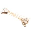 Dekostecker Herz Holz 31cm Danke-Schön Aufdruck 12 Stück | Floristik21.de