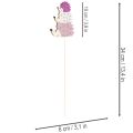Deko-Stecker Holz Igel-Familie 34cm 12 Stück bunt für Innen und Außen | Floristik21.de