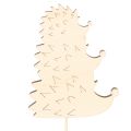 Deko-Stecker Holz Igel-Familie