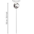 Dekostecker Metall Hirsch Kiefer 100cm schwarz rostrot | Floristik21.de